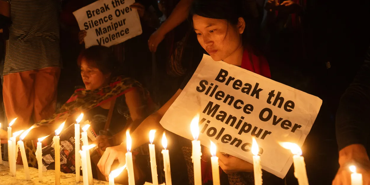 Candlelight vigil for pastors killed in Manipur